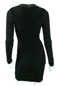 Clearance Sale Up 30 Off Roberto Cavalli Black Jersey Studded Trim Zip Front Sheath Dress 40 Shop Cheap Sale Online Www Za It Ma