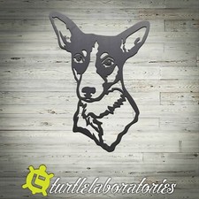 Rat Terrier Metal Wall Art Hanging Home Decor Dog Puppy Pet Sign