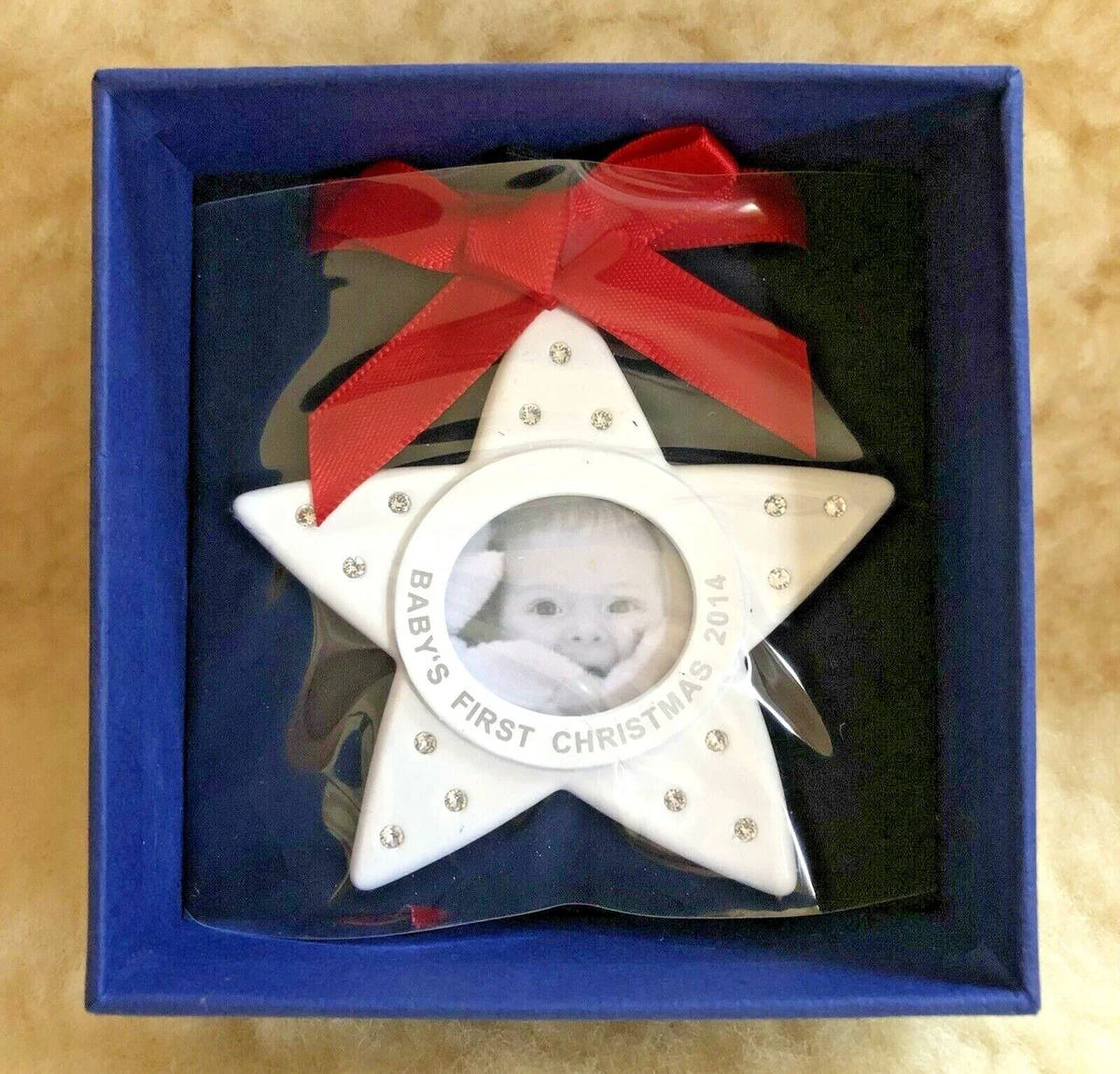 Swarovski Crystal BABY s FIRST CHRISTMAS 2014 Ornament New in Box