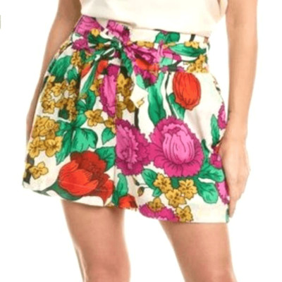 NWT Flora Bea Ambrose Short in Ivory Rooftop Garden sz Large