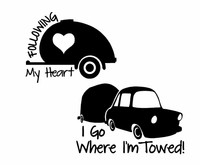 Love Camping Camper Decal Set Window Stickers 1 Each For Camper & Towing Car Love Camping Camper Decal Set Window Stickers 1 Each For Camper & Towing Car