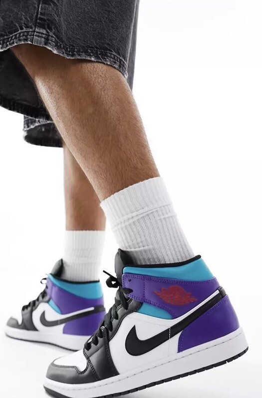 Nike Air Jordan Mid “Court Purple” Men’s Shoes Size UK /EU 40/US  7,Brand New