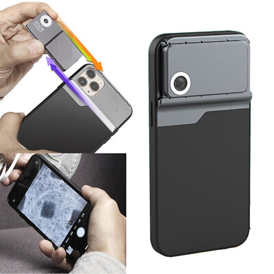 400X Microscope Lens Phone Case Cover For iPhone 15 ProMax/14 ProMax/15Pro/14Pro