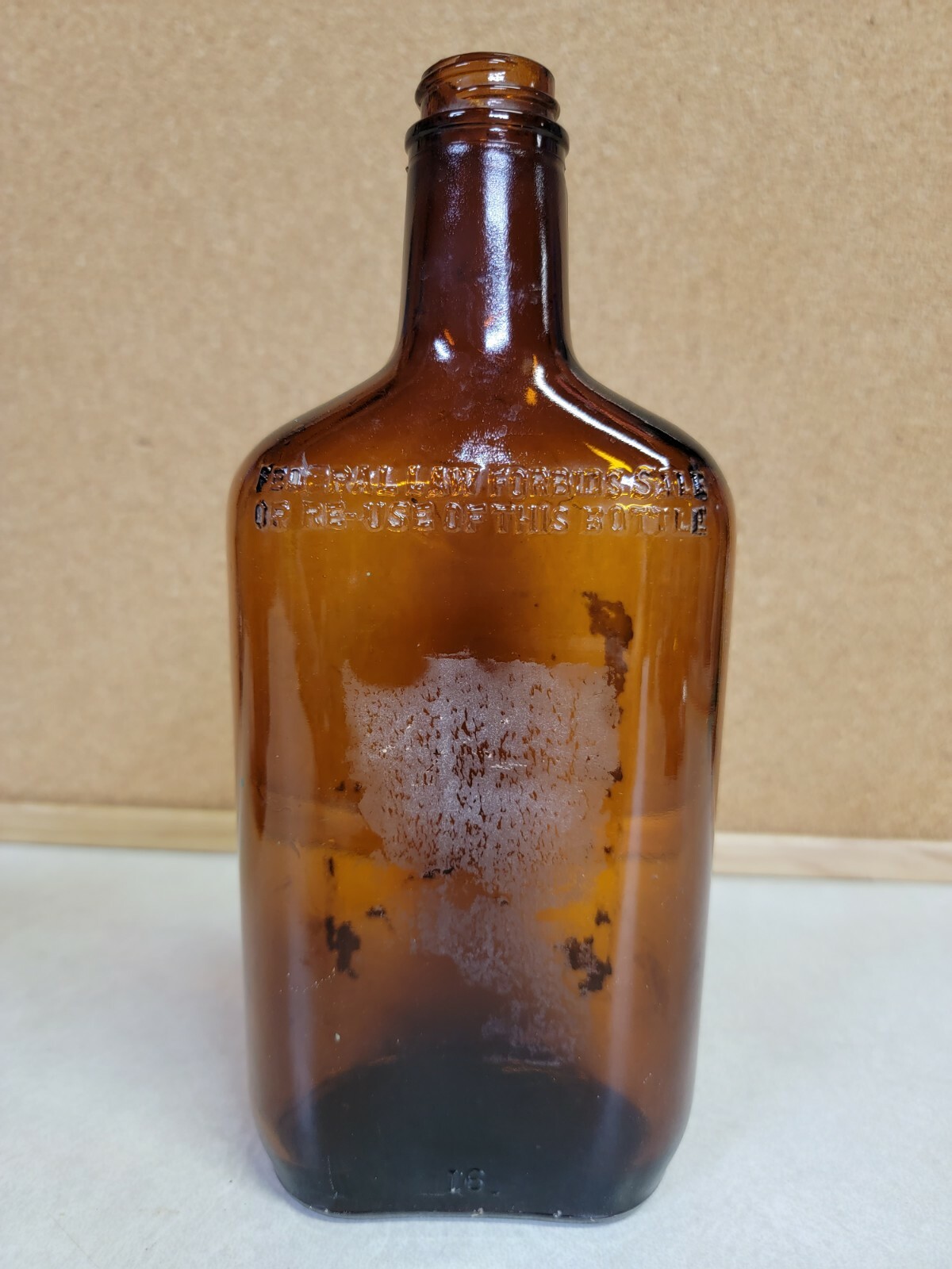 Vintage Liquor Bottle One Pint Federal Law Forbids Sale Gallagher and