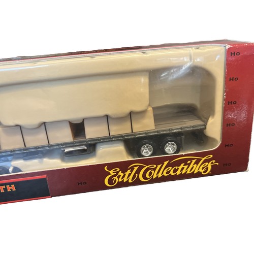 NEW Vtg Ertl Kenworth T600B w/Flatbed Trailer & Load 1/87 HO Scale Die-cast 4265 - Picture 4 of 7