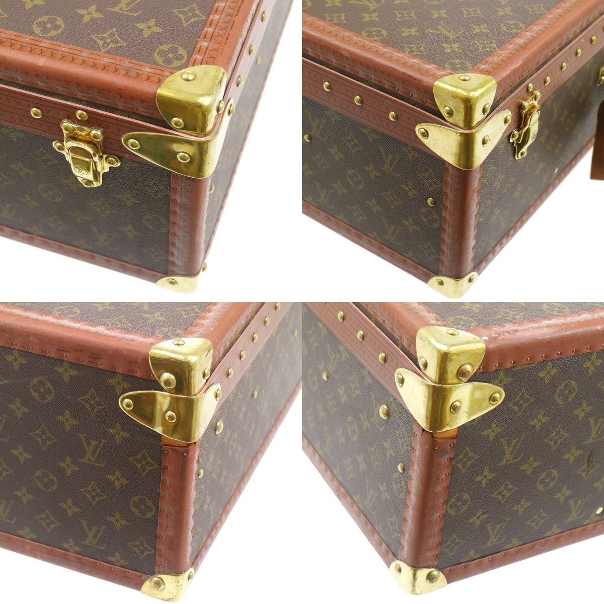 箱 Louis Vuitton Monogram Alzer 70 Trunk Luggage Suitcase 929285