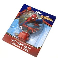 Collectible 2023 Marvel SPIDERMAN LED NIGHT LIGHT Superhero Plug in Rotary Shade