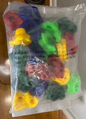 Rock Climbing Holds X XBEN - 20 & 6 Ratchet Straps For Kids/Adults Climber NEW