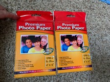 2 Packs Of 4" x 6" Photo Paper Glossy 20 Sheets 40 Total NEW Ink Jet Printers