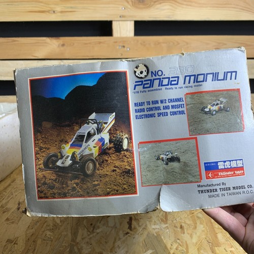 VTG THUNDER TIGER PANDA MONIUM NO.390 1/10 FULLY ASSEMBLED CON COMANDO E SCATOLA - Imagen 23 de 24