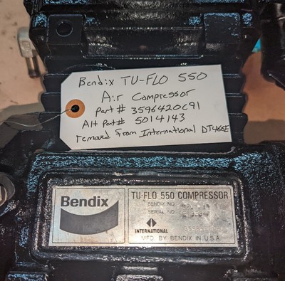 International Dt466e Bendix TU Flo 550 Compressor 5014143 for sale 