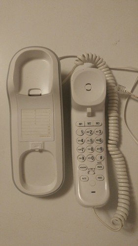 AT&T TR1909 Trimline Landline Corded Phone w/ Caller ID Home Office - White - Picture 2 of 4