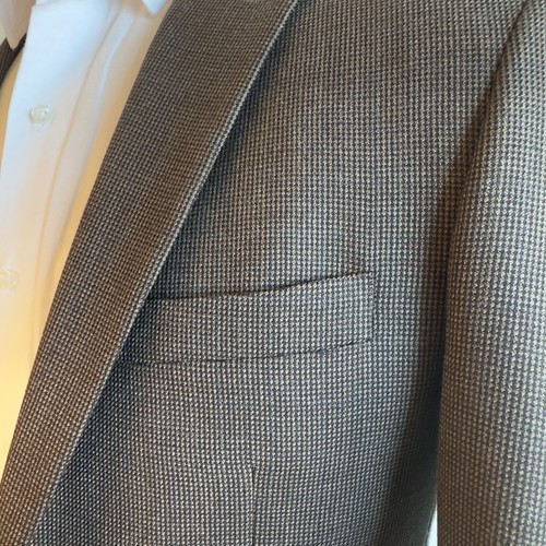 PRONTO UOMO Mens Blazer Sport Coat Two Button Jacket 39L 100% Wool Brown Suits - Picture 5 of 13