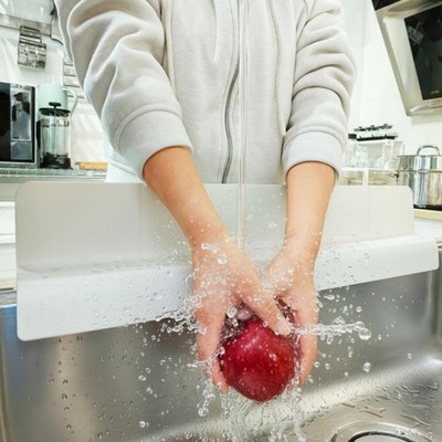 Sink Splash Guard for Kitchen, Splatter Screen & Silicone Water Guard with Hi...