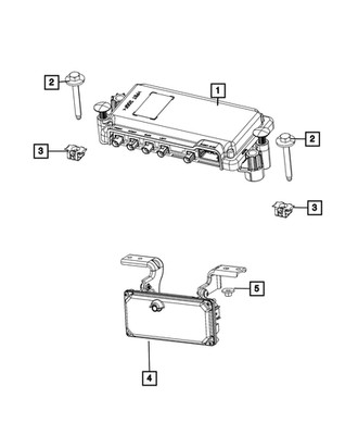 Genuine Mopar Camera Processor Module 68631269AB