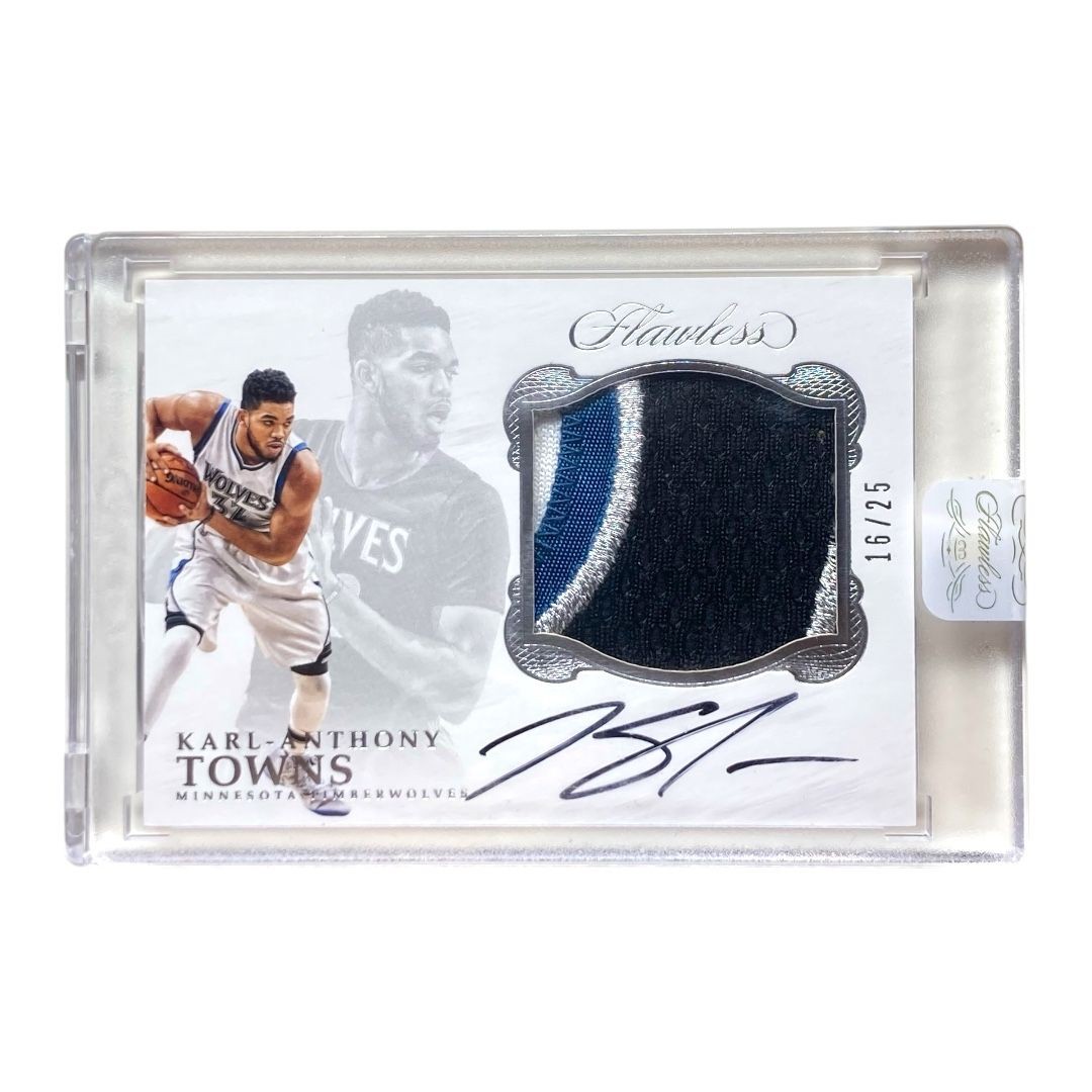 PANINI NBA card FLAWLESS KARL-ANTHONY TOWNS TIMBERWOLVES 16/25 #SS
