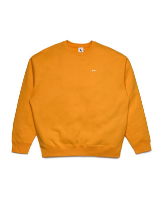 NEW Men's Size L Nike NRG Solo Swoosh Sweatshirt Mango Orange DX1361 836