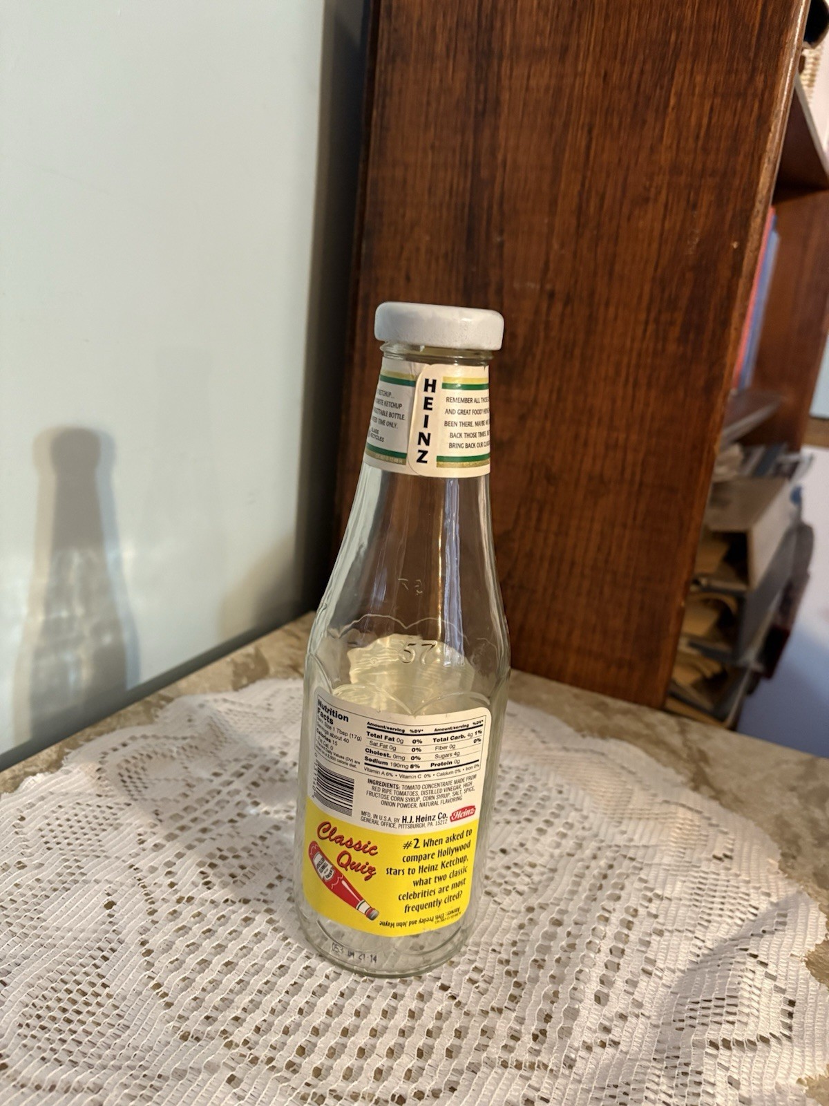 Vintage Heinz Tomato Ketchup - 24 Oz. Classic Glass Bottle With Cap - 1990’s