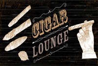 Blechschild 20X30 Cm Cigar Lounge Schwarzes Deko Geschenk Schild