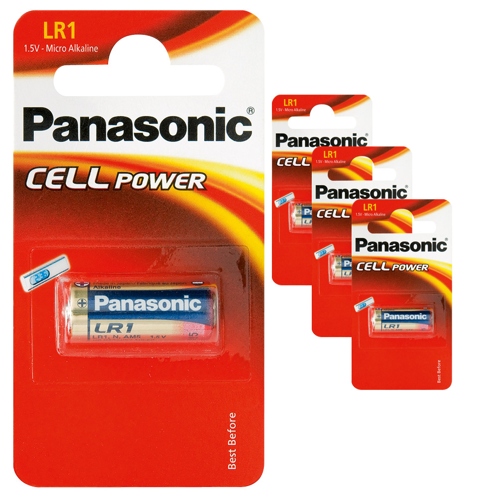 Panasonic LR1 N MN9100 E90 AM5 KN 1.5V Batteries x 4 *Long Expiry Date*