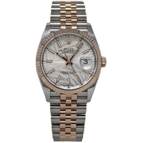 Rolex New Datejust 36mm 126231 Steel Gold Silver Palm 2022 Box/Paper