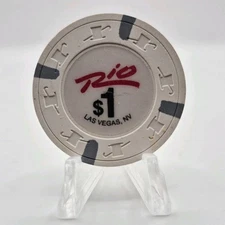 Rio Hotel Casino Las Vegas Nevada 1989 $1 Casino Chip N2059