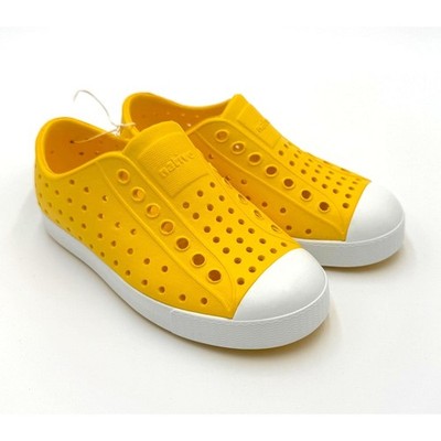 NEW! Native Jefferson Child Shoes - Crayon Yellow/Shell White - c10 (toddler 10)