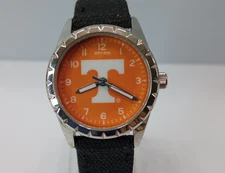Tennessee Volunteers Sparo Quartz Watch Black Band Orange Dial 30mm New Battery
