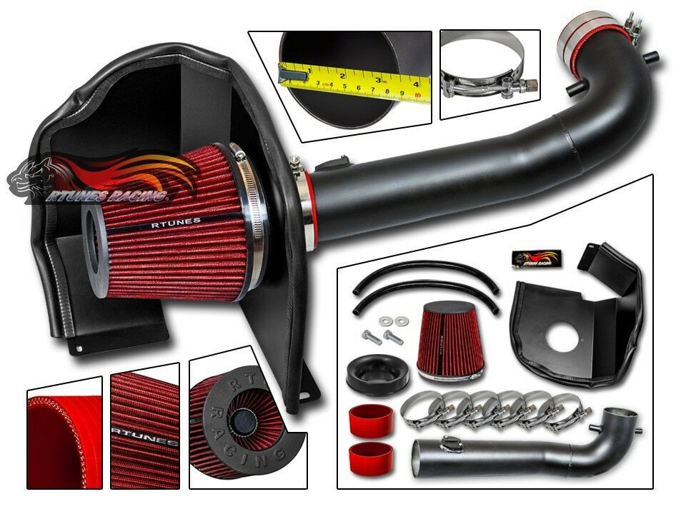 RTunes Heat Shield Air Intake Kit+Filter For 15-20 Escalade Suburban 5.3/6.2L V8