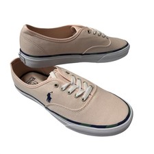 Polo Ralph Lauren Keaton Poni Tenis Zapato Rosa Talla 10 D Preppy Dinero Antiguo