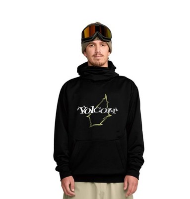 Volcom Snow Retro Hydro Riding Kapuzen Pullover (schwarz)