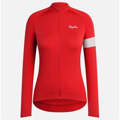 NWT RAPHA Women's Core Long Sleeve Jersey Red XLarge XL