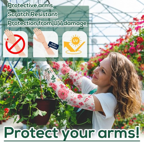 Gardening Sleeves Farm Sun Protection Cooling Arm Sleeves to Cover Arm for Women - Picture 6 of 8