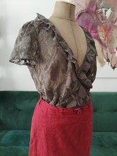 Spitzen Shirt David Emanuel Created Wedding DRESS for Princess DIANA Gr 44 Neu