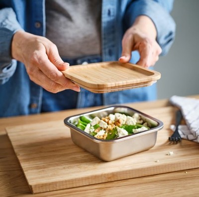 IKEA 365+ Lid Square Bamboo 