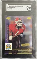CHAMP BAILEY RC 1999 Collectors Edge Advantage GOLD Ingot #152 SGC 9 None Higher