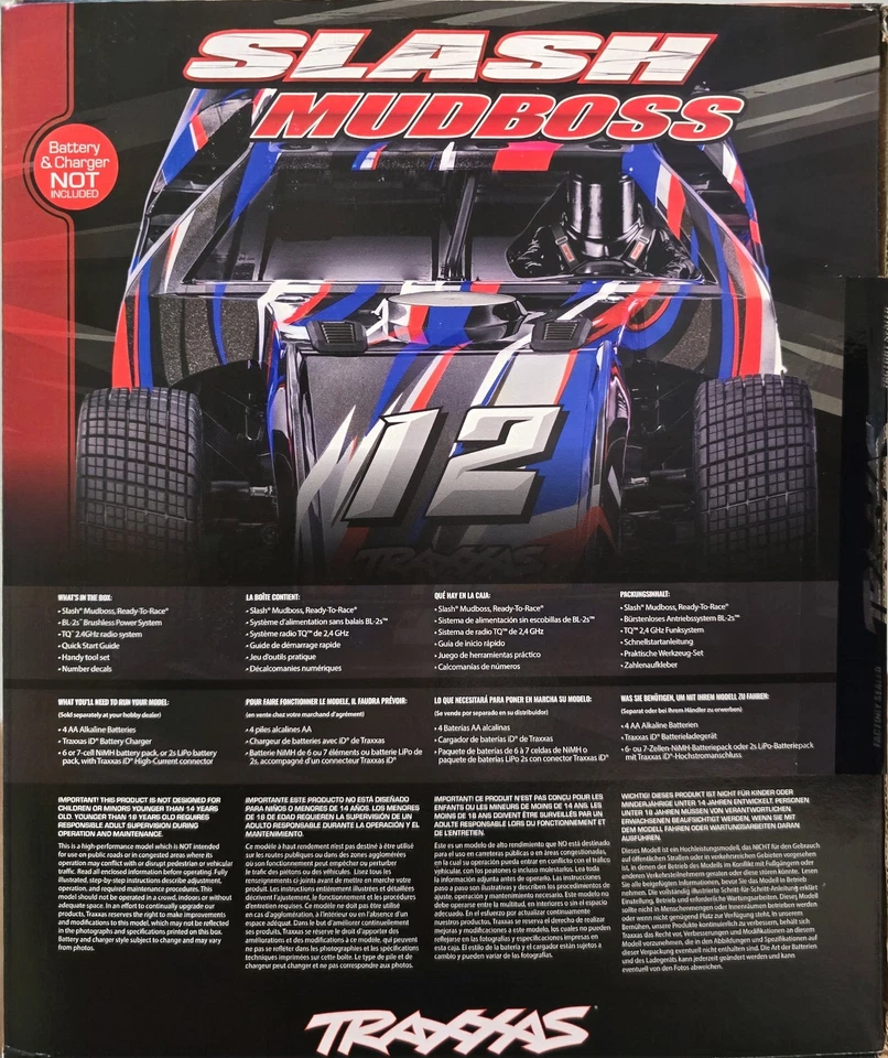 Traxxas  Slash MUDBOSS BL-2S 1/10 RTR, 104354-74-PINK REAR  - Image 4 of 4
