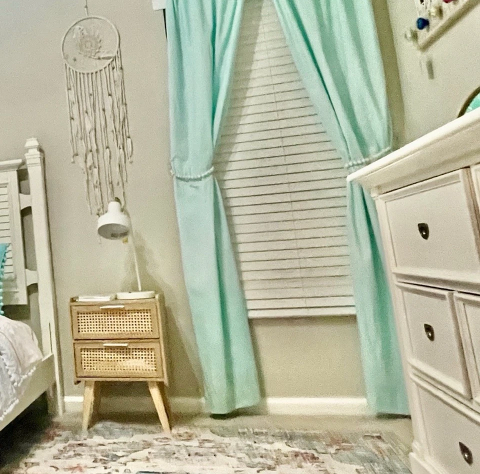 Juego de cortinas azules #cortinas de Carousel Designs 50”x84” (2 paneles incluidos) Foto 2 de 4