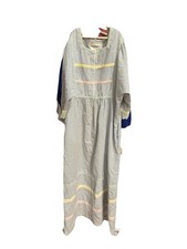 Saybury Vintage Women's Pastel Striped Seersucker Housecoat Small Cottagecore