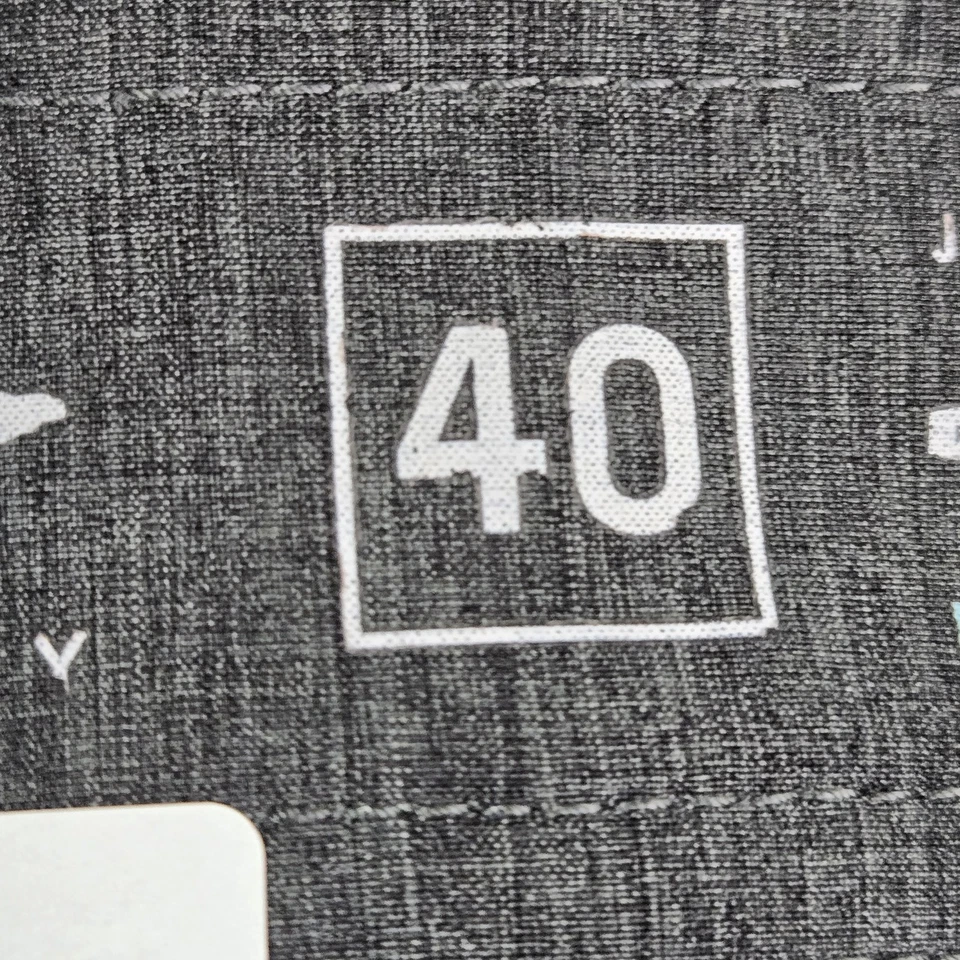 Traje de baño oxidado para hombre 40 boardshorts gris microfibra tela súper flexible cremallera logotipo Foto 2 de 4