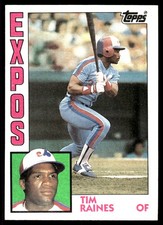 Tim Raines 1984 Topps #370 Montreal Expos MLB READ FREE SHIPPING AutographDen