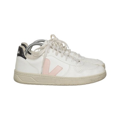 Veja, Sneaker, Größe: 41, Leder, Weiß/Pink/Schwarz, Damen #rev