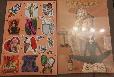 Snaking Around A Good Omens Inspired Fan Activity And Coloring Book sleepyskele