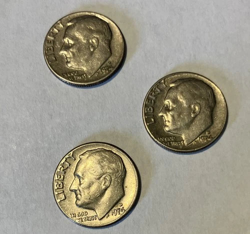 1974 D Roosevelt Dime Ave You Get One