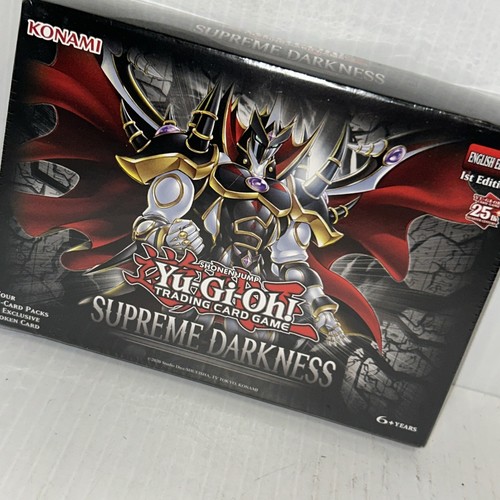 Yu-gi-oh Supreme Darkness Mini Four Pack Booster Box Sealed 1st Ed 25th/50c - Picture 1 of 7