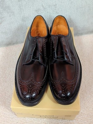 FLORSHEIM Imperial Dark Brown Leather SHELL CORDOVAN Sz 11 A Dress Shoes VTG‎ Vintage FLORSHEIM Dark Brown Shell Cordovan Plain Toe  main image 2
