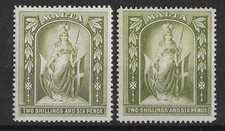 Malta 1919-20 2/6d Emblem SG87/a Mint Cat£165