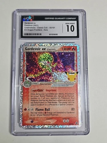 2021 Pokemon Celebrations Classic Coll #93/101 Gardevoir ex δ CGC 10 GEM MINT