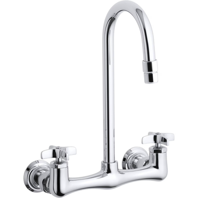 #ad #ad Triton Double Cross Handle Utility Sink Faucet Gooseneck Spout K 7320 3 CP $210.00