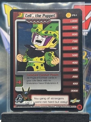 Dragon Ball Z CCG Cell the Puppet L3 PS1 Puppet Show Promo!